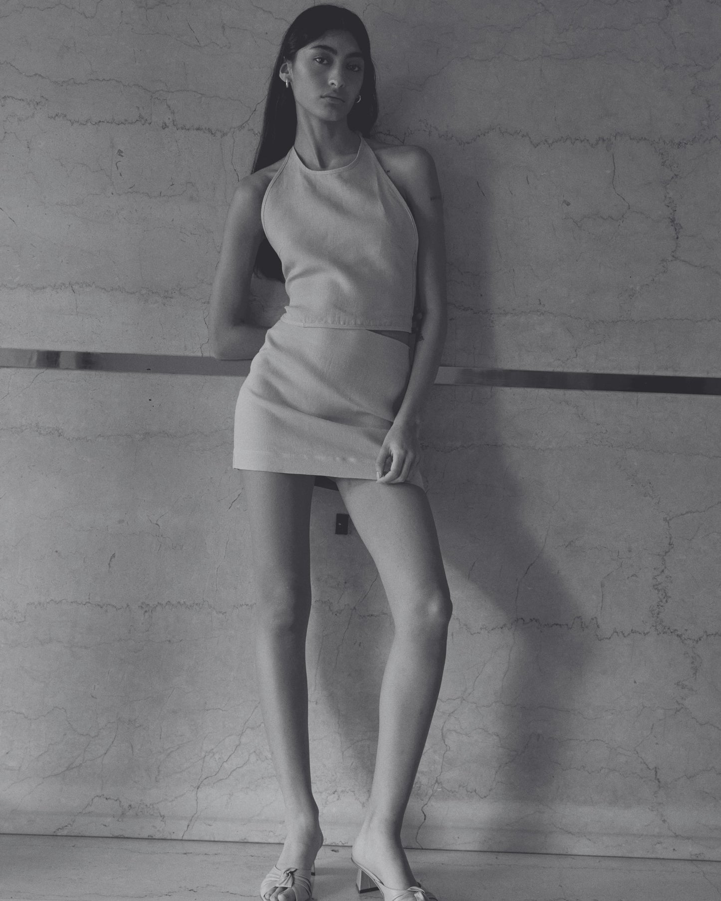 THE HALTER LINEN SET