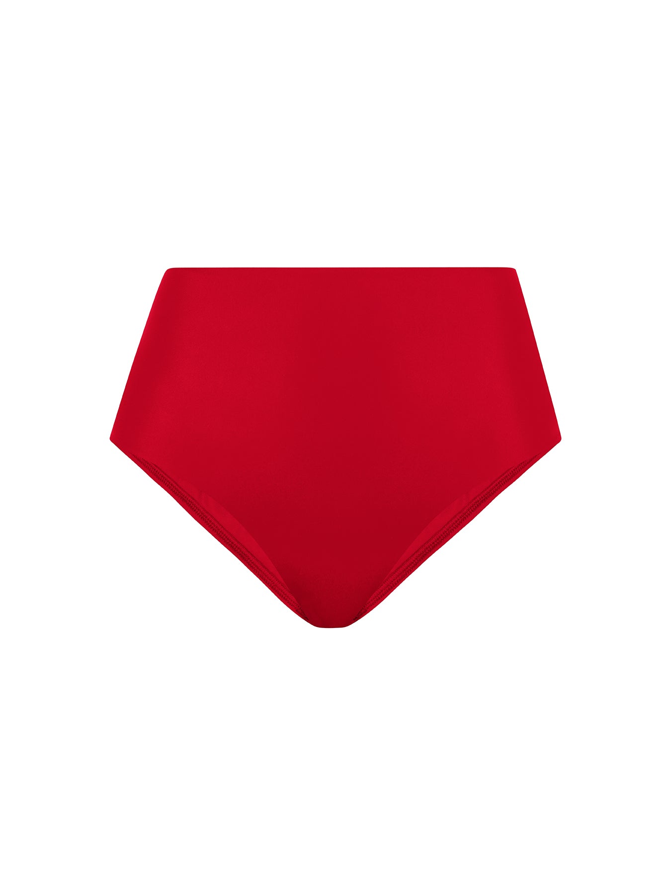 Casa Raki, Ana Bikini Bottom, Red Bikini Bottom, Red Swimwear, Red High Waisted Bikini Bottom, Full coverage Bottom,