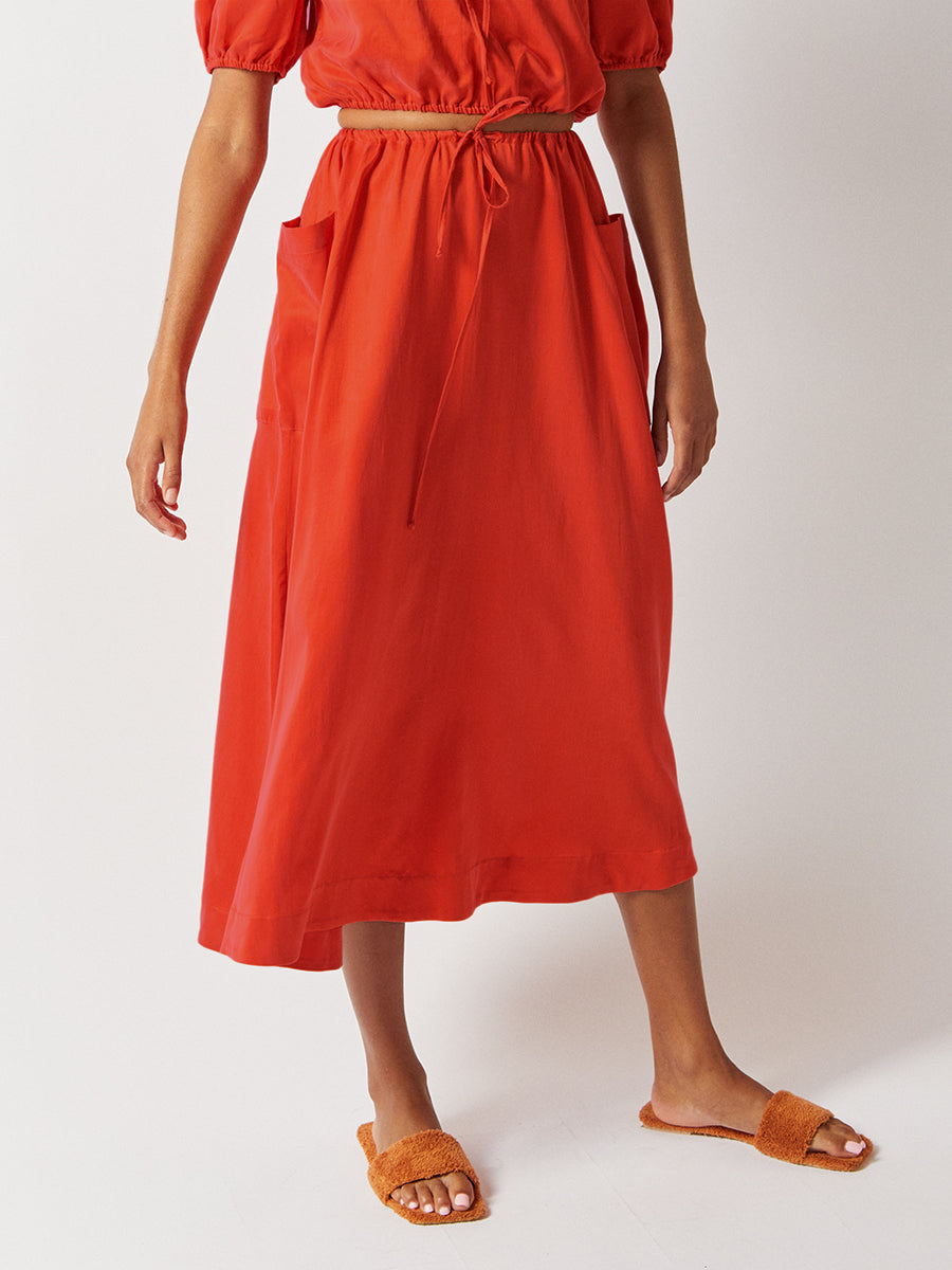 SOL MIDI SKIRT