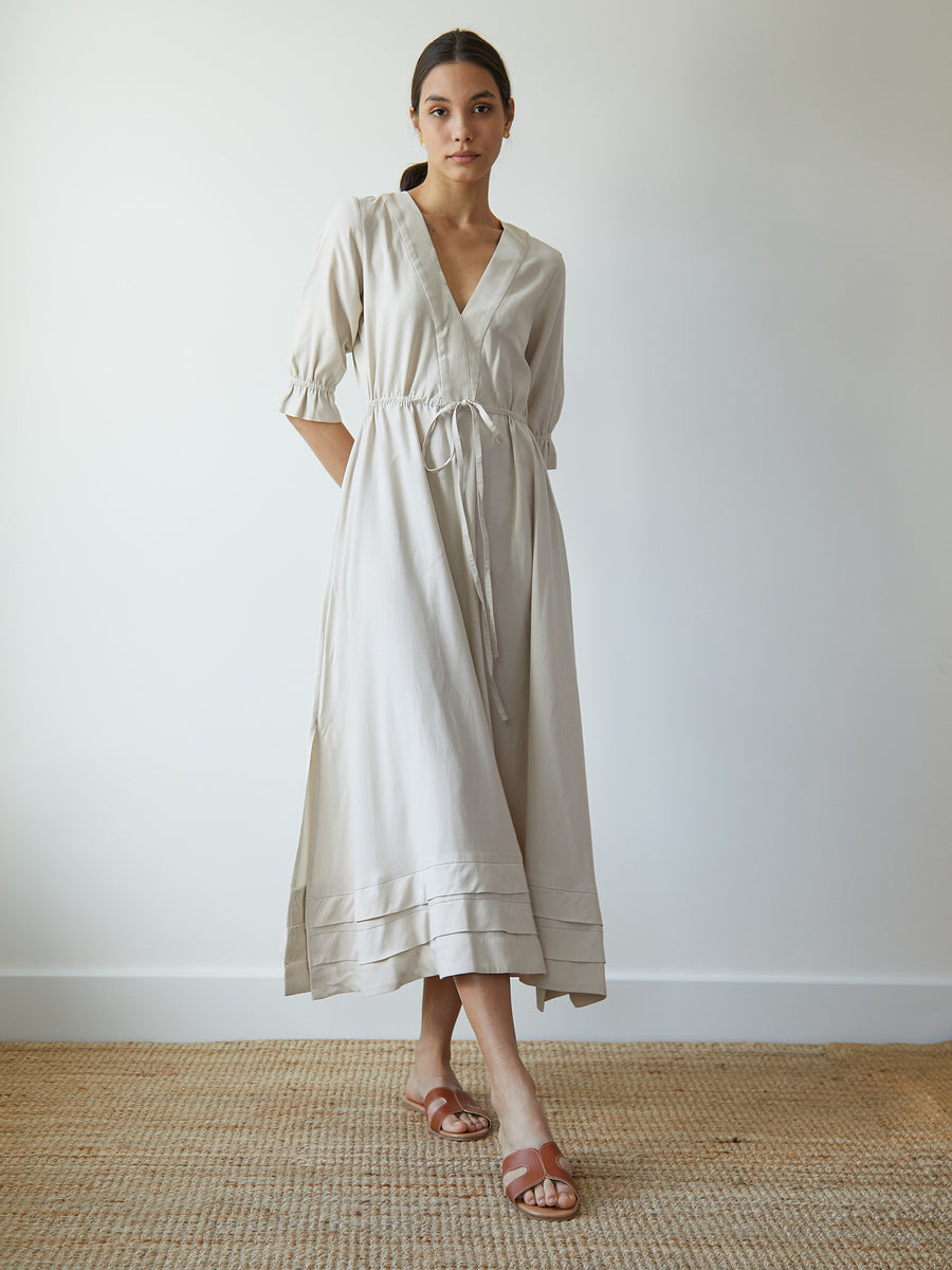 ELENA DRESS ECRU