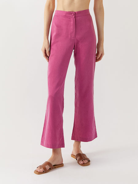 Pink Cord Flare Jeans